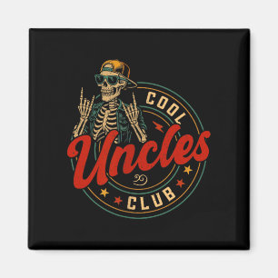 Aimant Chemise du club des oncles cool Tonton squelette d