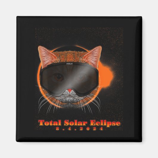 Aimant Chemise Éclipse Solaire 8 4 Chat (Devant)