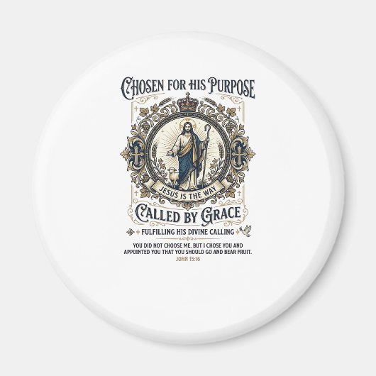 Aimant Chemise Électricien Jésus Conception à base de foi (Devant)