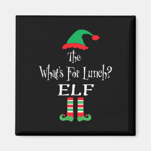 Aimant Chemise Elf de Noël pour le déjeuner correspondant