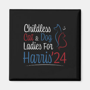 Aimant Chemise Femme Chat Dog Pour Kamala Harris 2024