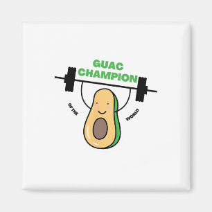 Aimant Chemise Guacamole Drôle Pour Les Champions De Fête