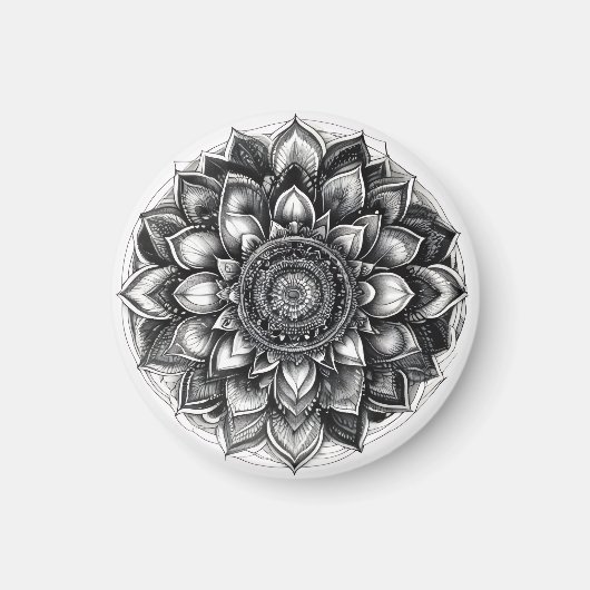 Aimant chemise mandala (Devant)