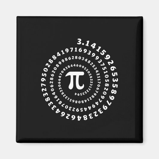 Aimant Chemise Spirale Pi Jour Math Lover (Devant)