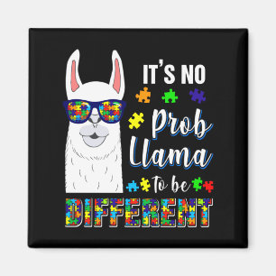 Aimant Chemise T Sensibilisation Autisme Animal Lama Alpa