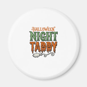 Aimant Chemise Taddy Nuit Halloween Vintage Balai de Sorc