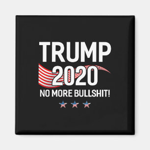 Aimant Chemise Trump Plus de Bullshit Drapeau Chemise Drô