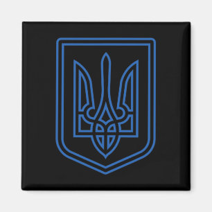 Aimant Chemise Tryzub Ukraine Blason Ukrainien Anti-c
