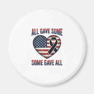 Aimant Chemise Vétéran Ruban de Coeur Mémorial Patriotiqu