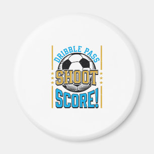 Aimant Chemise Vintage Soccer Dribble Pass Shoot Score De