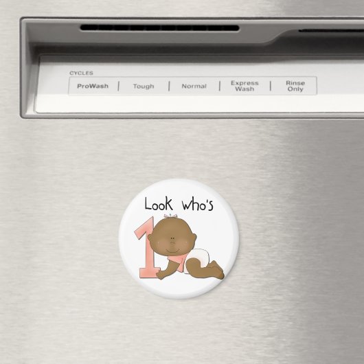 Aimant Chemises afro-américaines 1er anniversaire (In Situ (Lave-vaisselle))