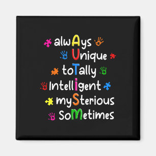 Aimant Chemises Autism Toujours Uniques Totalement Intell
