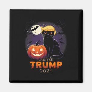 Aimant Chemises de chat Trump Chat noir Costume d'Hallowe