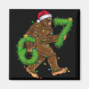 Aimant Chemises de Noël drôles Six Sept 6 7 Meme Bigfoot
