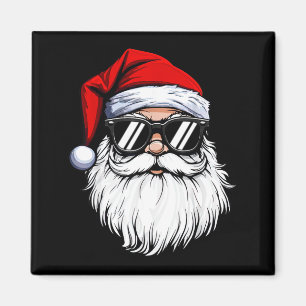 Aimant Chemises de Noël pour hommes avec visage de Santa 