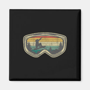 Aimant Chemises de ski snowboard montagne neige et cadeau