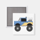 Aimant Chemises et cadeaux Blue Monster Truck (Recto/Verso)