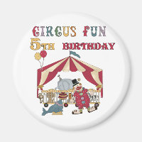 Chemises et cadeaux Circus 5th Birthday