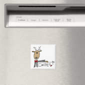 Aimant Chemises et cadeaux Dasher Reindeer (In Situ (Lave-vaisselle))