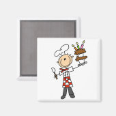 Aimant Chemises et cadeaux de chef pâtissier (Recto/Verso)
