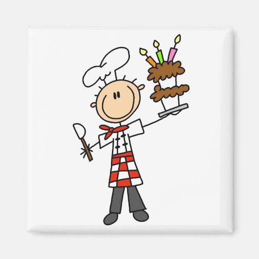 Aimant Chemises et cadeaux de chef pâtissier (Devant)