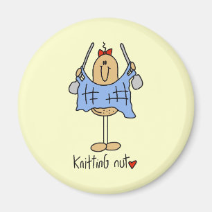 Aimant Chemises et cadeaux de fou de tricot