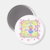 Aimant Chemises et cadeaux de la 5e année de Ballerina (Recto/Verso)