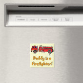 Aimant Chemises et cadeaux de pompier Daddy Firefighter (In Situ (Lave-vaisselle))