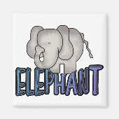 Aimant Chemises et cadeaux éléphants (Devant)