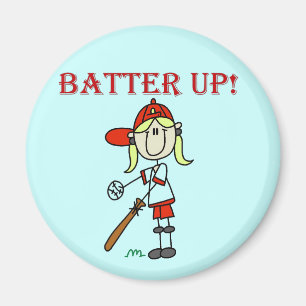 Aimant Chemises et Cadeaux Fille Batter Up