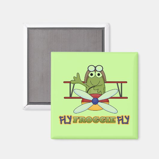Aimant Chemises et cadeaux Fly Froggie Fly (Recto/Verso)
