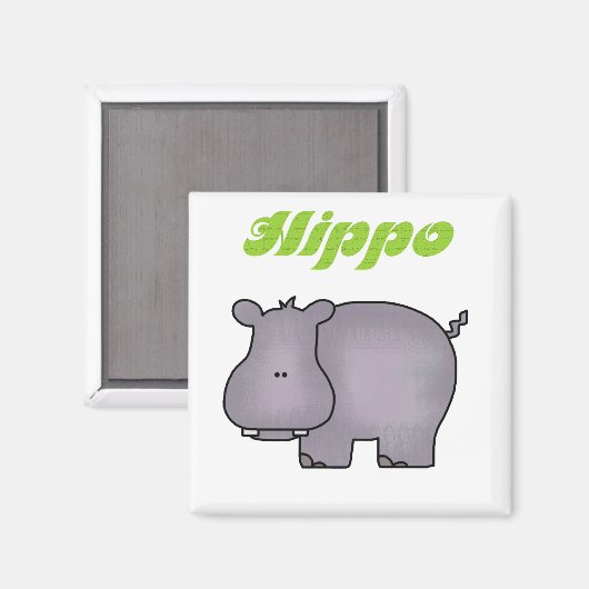 Aimant Chemises et cadeaux Hippopotamus (Recto/Verso)
