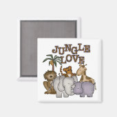 Aimant Chemises et cadeaux Jungle Love (Recto/Verso)