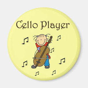 Aimant Chemises et Cadeaux pour Fille au Violoncelle en B