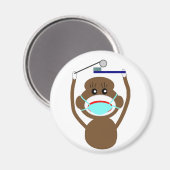 Aimant Chemises et cadeaux pour singe-chien Dentiste—Ador (Recto/Verso)