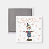 Aimant Chemises et cadeaux Prim Snowman (Recto/Verso)