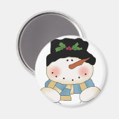 Aimant Chemises et cadeaux Snowman souriants (Recto/Verso)