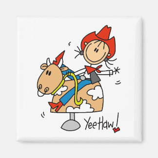 Aimant Chemises et cadeaux Yee Haw Cowgirl