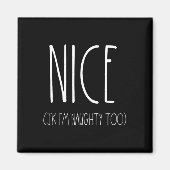 Aimant Chemises Naughty And Nice Couples Pour Noël Jk N (Devant)