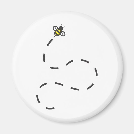 Aimant Chemises personnalisées : Chemises Bee Flying Trai (Devant)