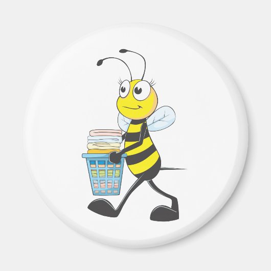 Aimant Chemises personnalisées : Lave-linge Chemises Bee (Devant)