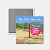 Aimant Chêne Glen/Magnet de Californie ! (Recto/Verso)