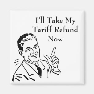 Aimant Chèque de remboursement de tarif vintage