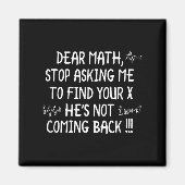 Aimant Cher Citation Math Funny Math Math (Devant)