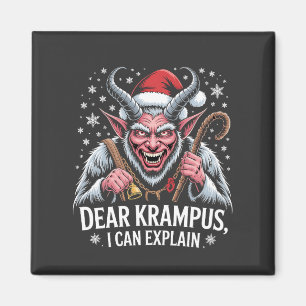 Aimant Cher Krampus Je Peux Expliquer Noël Père Noël