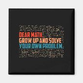 Aimant Cher Math Augmente Des Maths Drôle Dire (Devant)