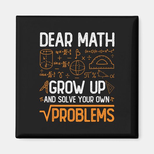 Aimant Cher Math Augmente Et Résoudre Vos Propres Problèm (Devant)