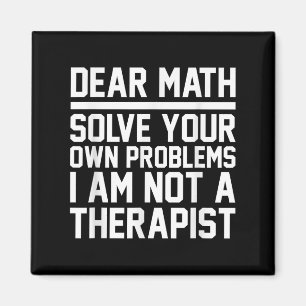 Aimant Cher Math Humour Design résoudre des problèmes pas