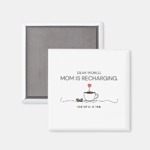 Aimant Cher Monde Citation Café Maman Se Ressource