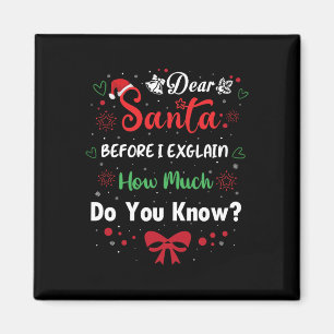 Aimant Cher Père Noël Avant D'Expliquer Combien Connaisse